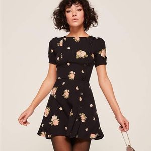 Reformation Katie Mini Dress Size 2 in Aphrodite Rose